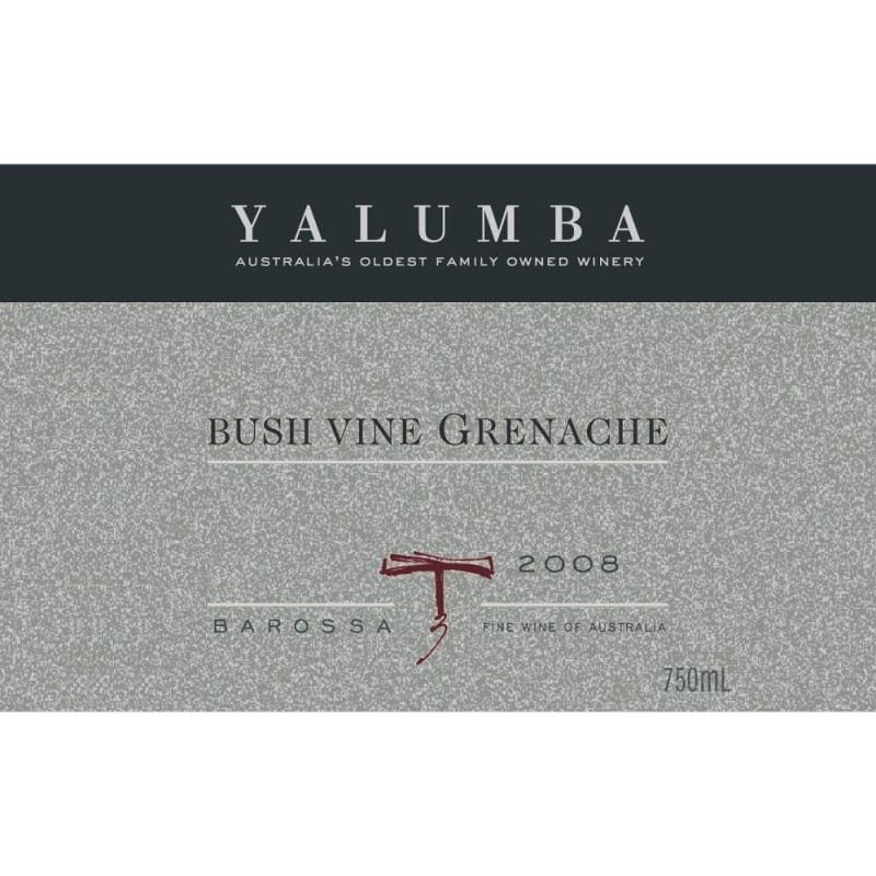 Yalumba Old Bush Vine Grenache 2008 Front Label