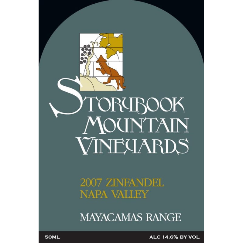 Storybook Mountain Mayacamas Range Zinfandel 2007 Front Label