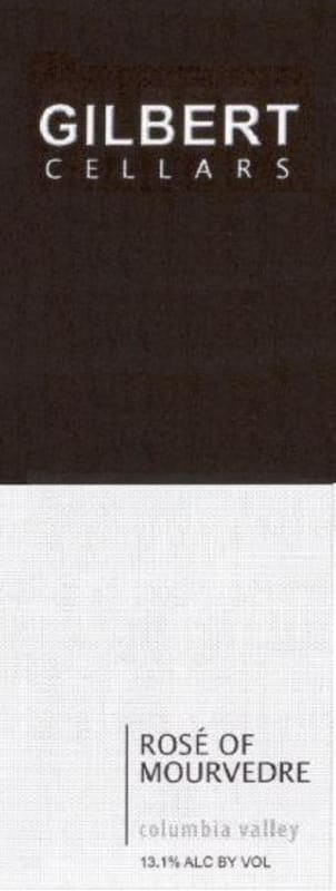 Gilbert Cellars Rose of Mourvedre 2014 Front Label