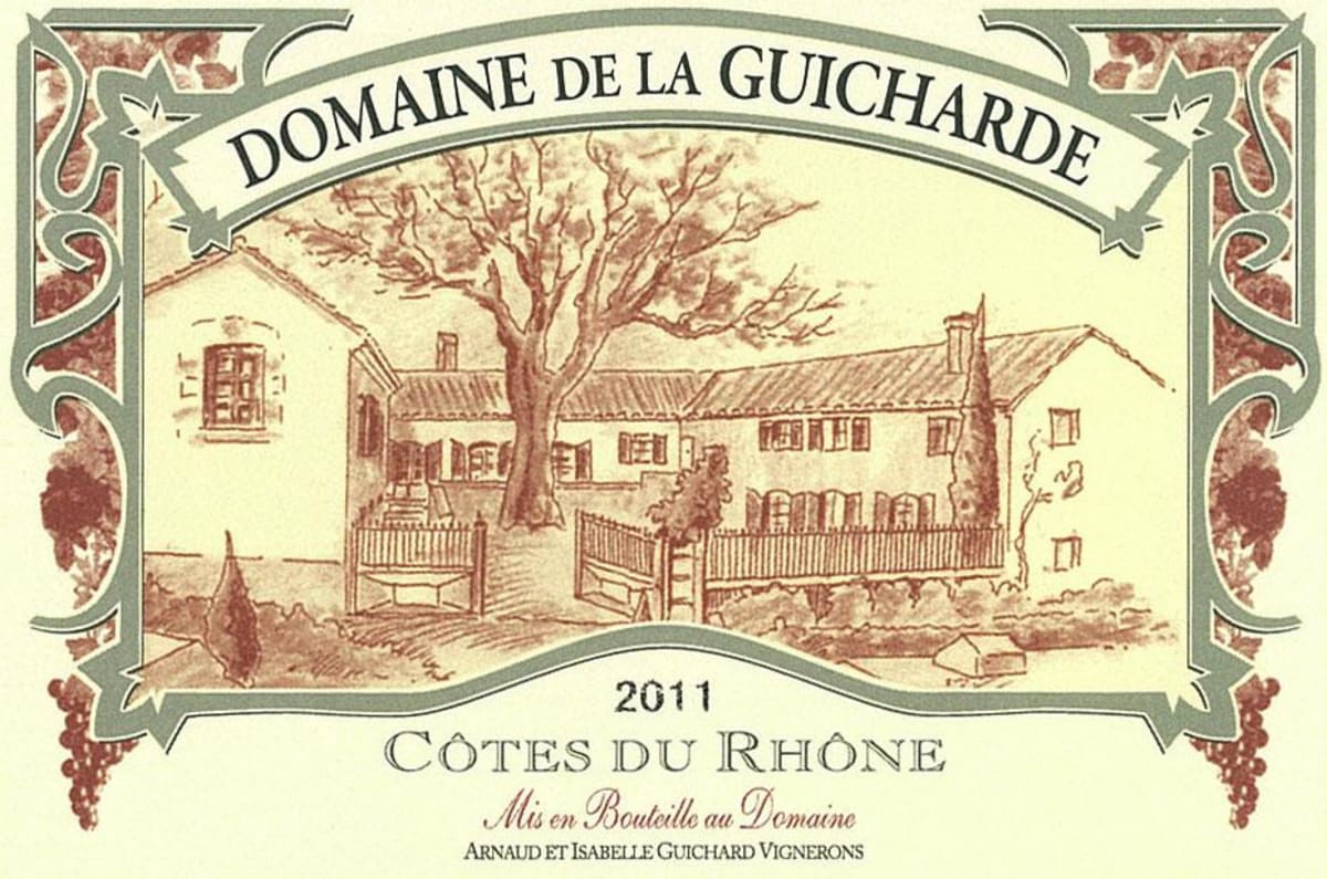 Domaine de la Guicharde Cotes du Rhone 2011 Front Label