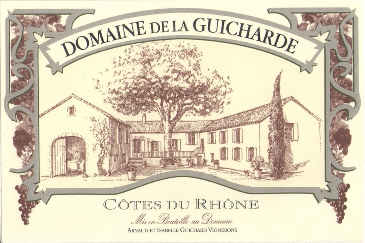 Domaine de la Guicharde Cotes du Rhone 2014 Front Label