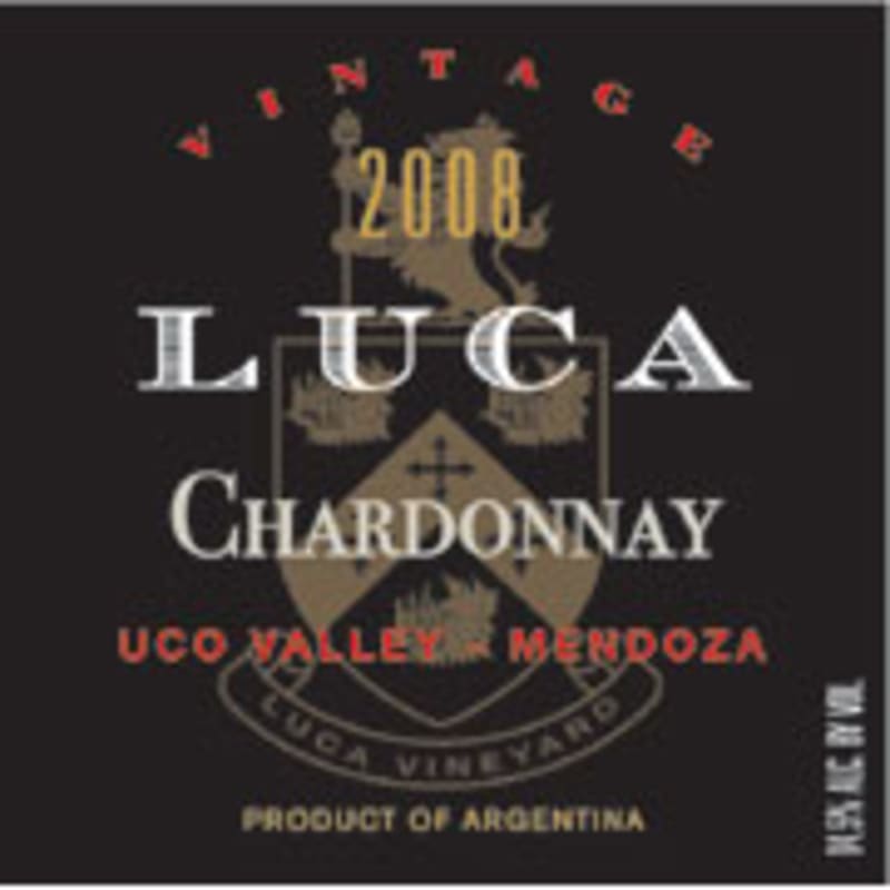 Luca Chardonnay 2008 Front Label