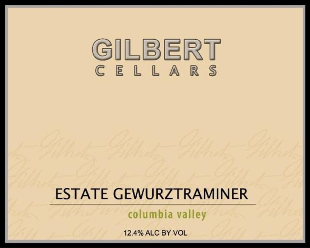 Gilbert Cellars Gewurztraminer 2014 Front Label