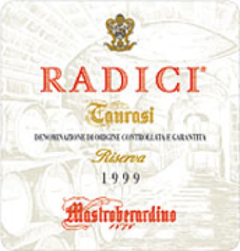 Mastroberardino Radici Taurasi Riserva 1999 Front Label