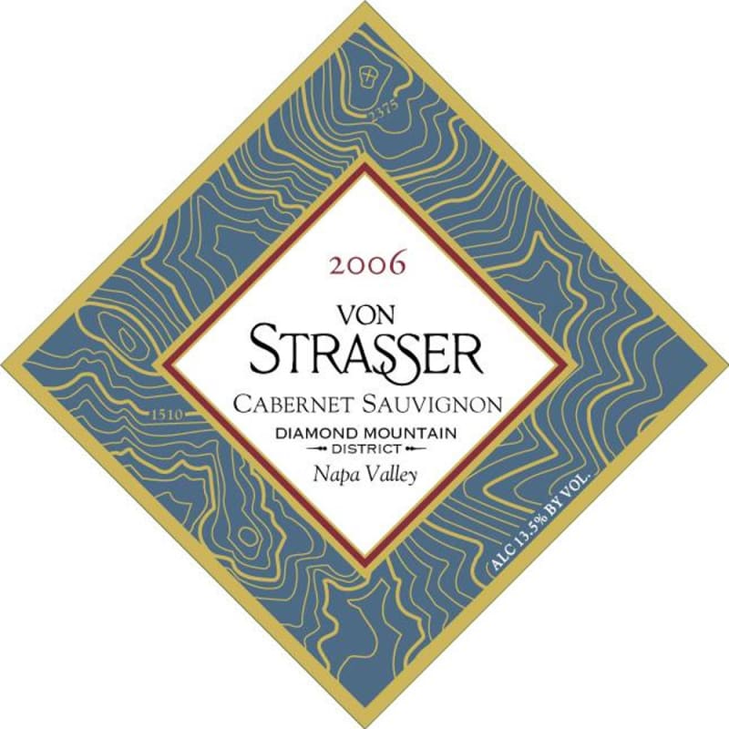 Von Strasser Diamond Mountain Cabernet Sauvignon 2006 Front Label