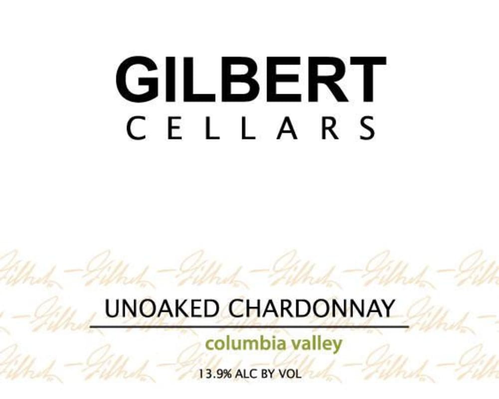 Gilbert Cellars Unoaked Chardonnay 2012 Front Label