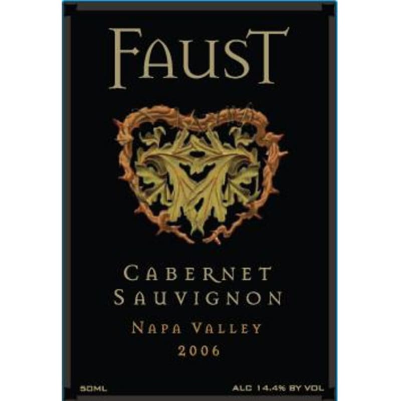 Faust Cabernet Sauvignon (375ML half-bottle) 2006 Front Label