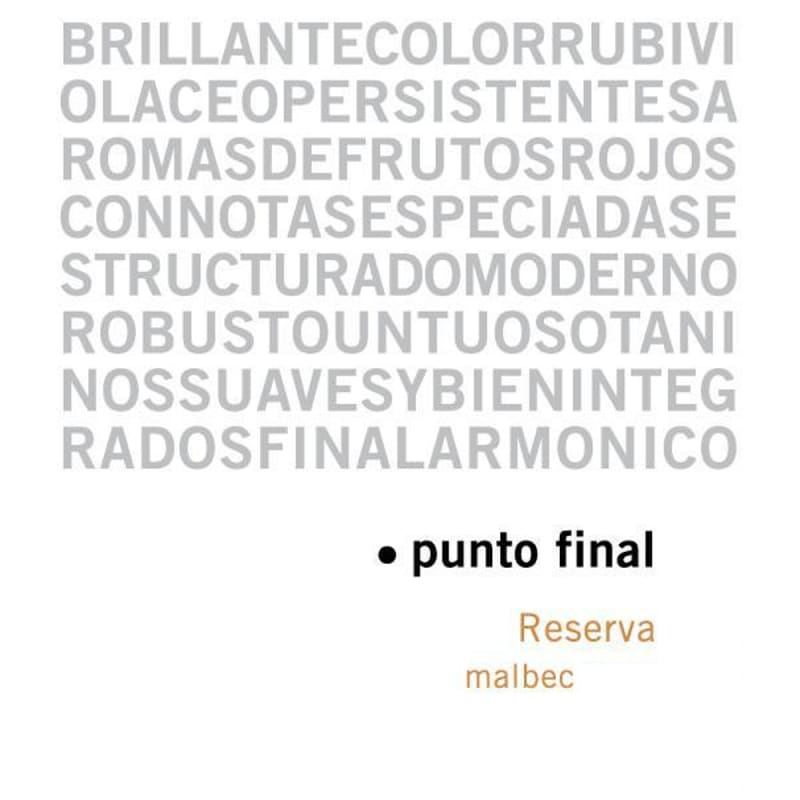 Bodegas Renacer Punto Final Malbec Reserva 2007 Front Label