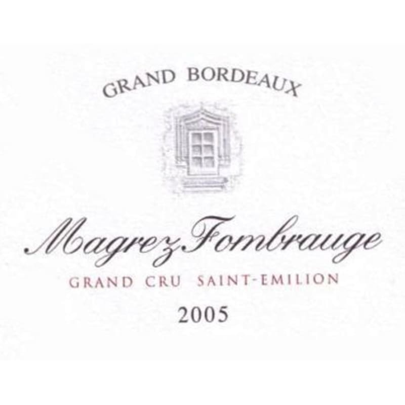 Chateau Magrez Fombrauge 2005 Front Label