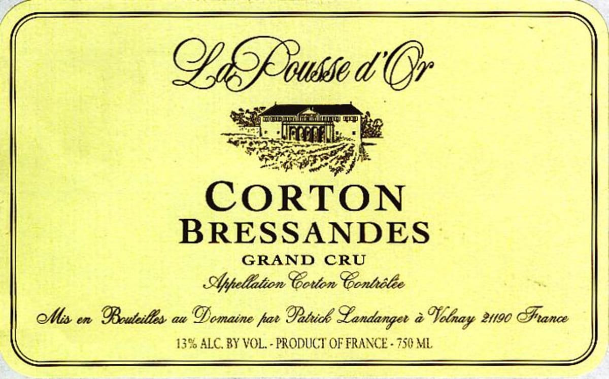 Domaine de la Pousse d'Or Cote de Beaune Bressands Grand Cru 2013 Front Label
