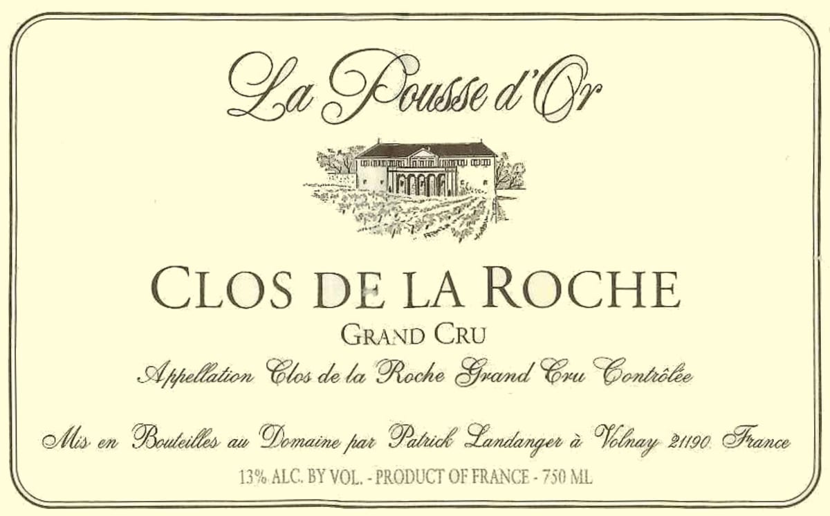 Domaine de la Pousse d'Or Clos de la Roche Grand Cru 2014 Front Label