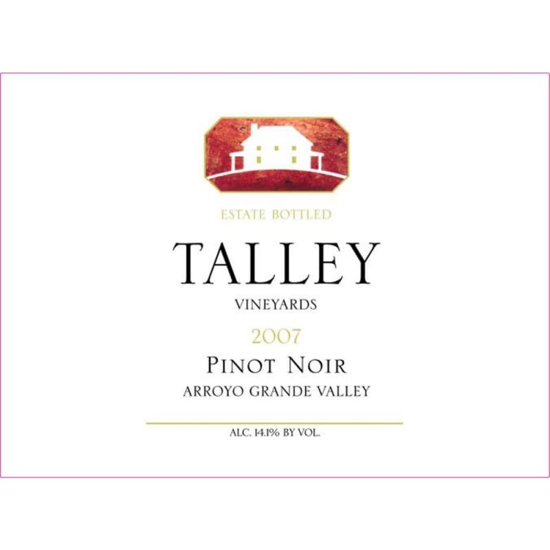 Talley Arroyo Grande Estate Pinot Noir (375ML) 2007 Front Label
