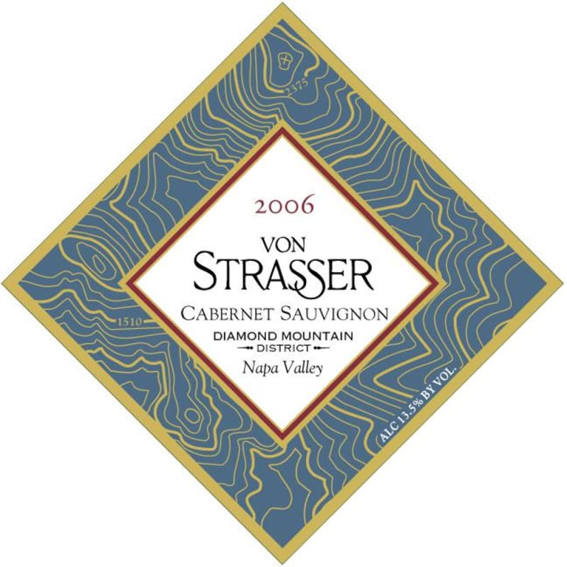 Von Strasser Diamond Mtn Cabernet Sauvignon (375ML half-bottle) 2006 Front Label