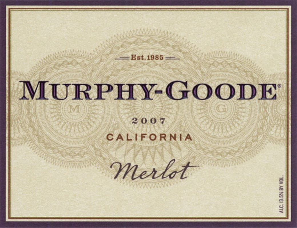 Murphy-Goode Merlot 2007 Front Label