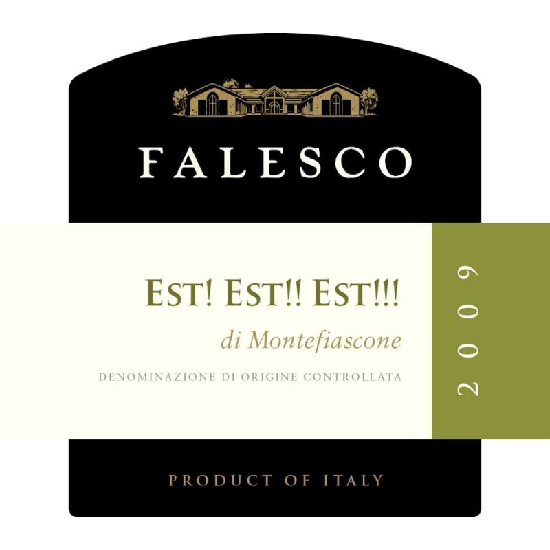 Falesco Est! Est! Est! 2009 Front Label