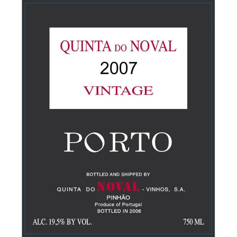 Quinta do Noval Vintage Port (1.5 Liter Magnum) 2007 Front Label