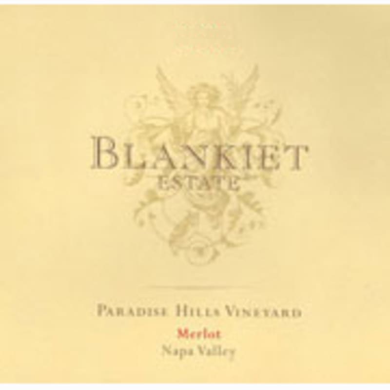 Blankiet Estate Paradise Hills Merlot 2005 Front Label