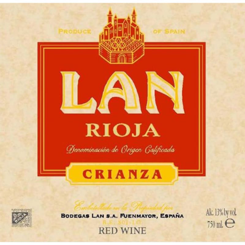Bodegas Lan Rioja Crianza 2006 Front Label