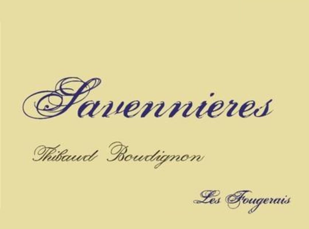 Chateau Soucherie Thibaud Boudignon 'Les Fougeraies' Savennieres 2012 Front Label