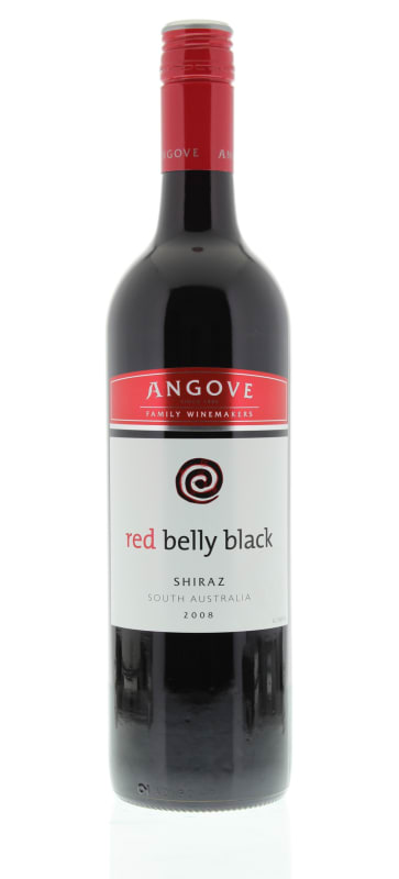 Angove Family Winemakers Red Belly Black Shiraz 2008 Front Bottle Shot