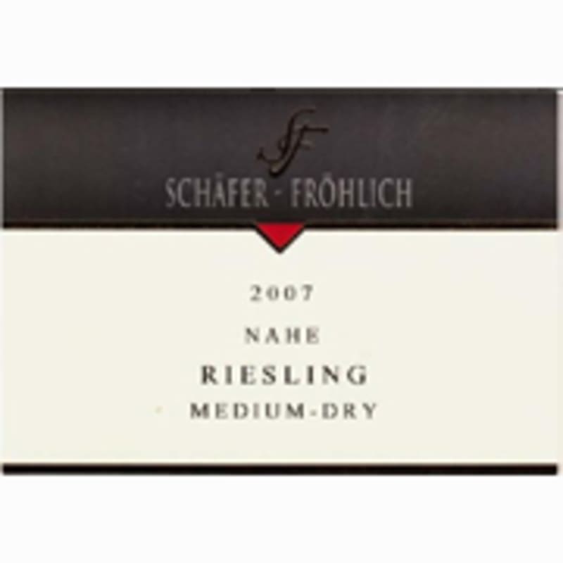 Schafer-Frohlich Riesling Halbtrocken 2007 Front Label