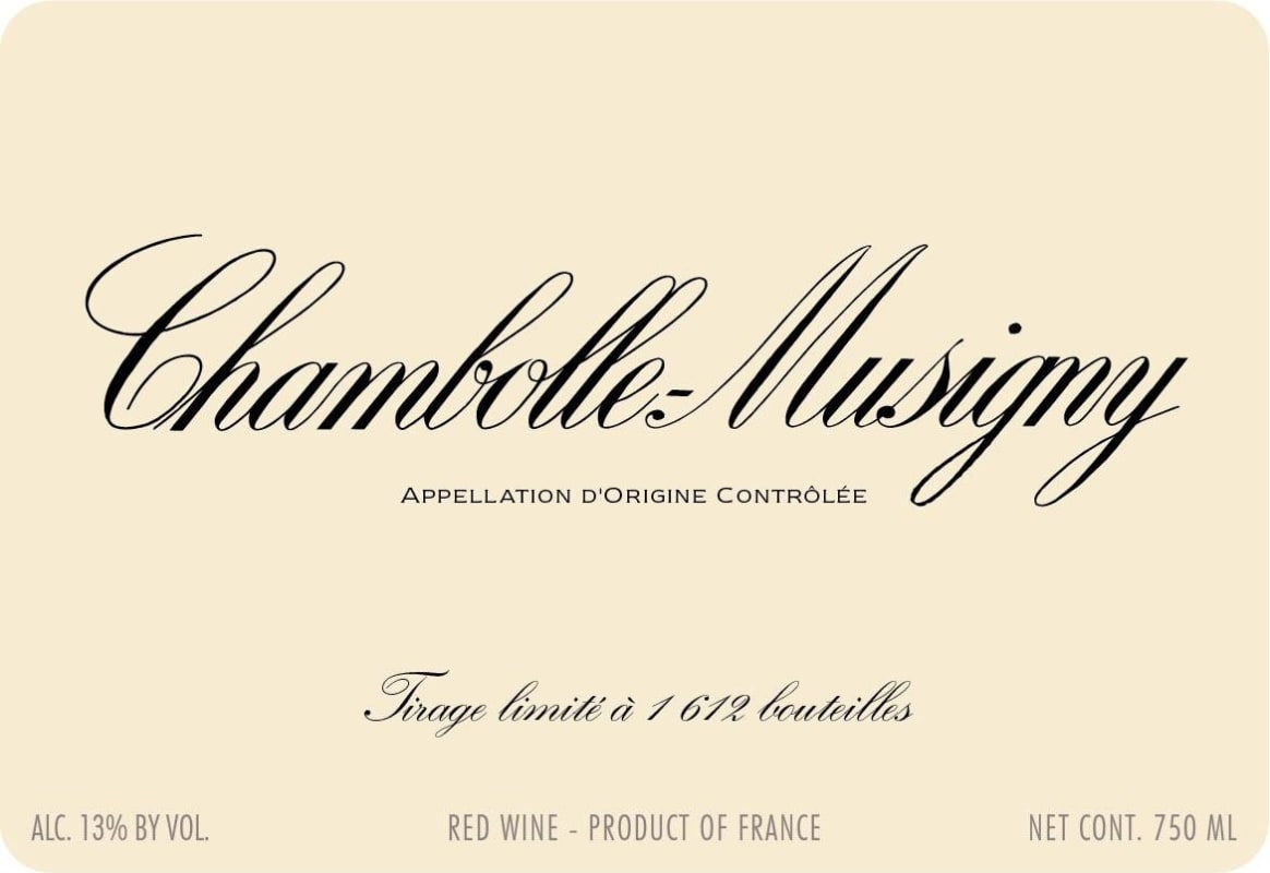 Domaine de la Vougeraie Chambolle-Musigny 2011 Front Label