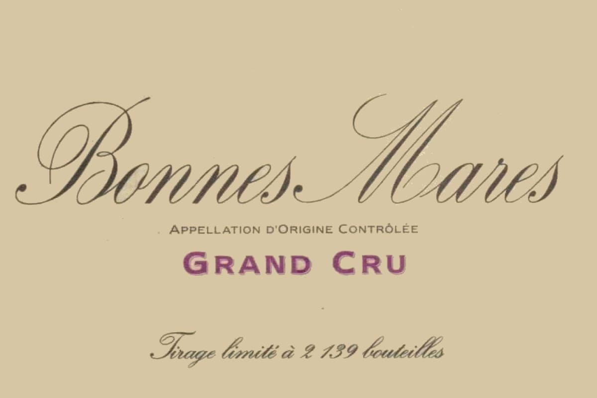 Domaine de la Vougeraie Bonnes Mares Grand Cru 2012 Front Label
