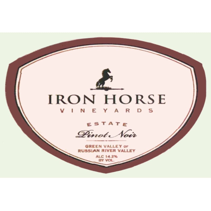 Iron Horse Estate Pinot Noir 2008 Front Label