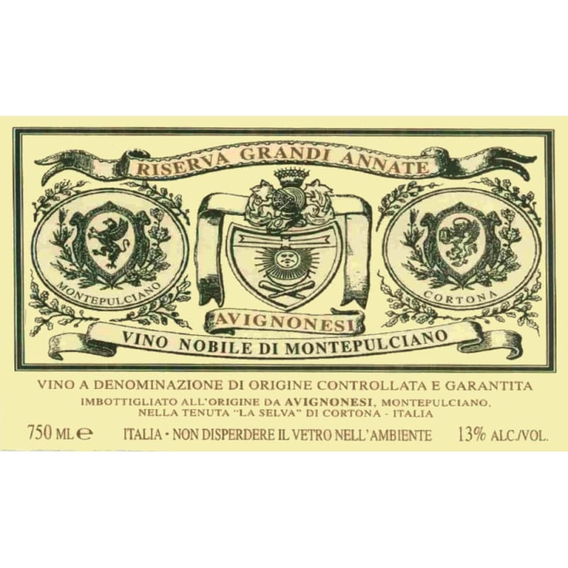 Avignonesi Grandi Annate Riserva Vino Nobile di Montepulciano 2006 Front Label