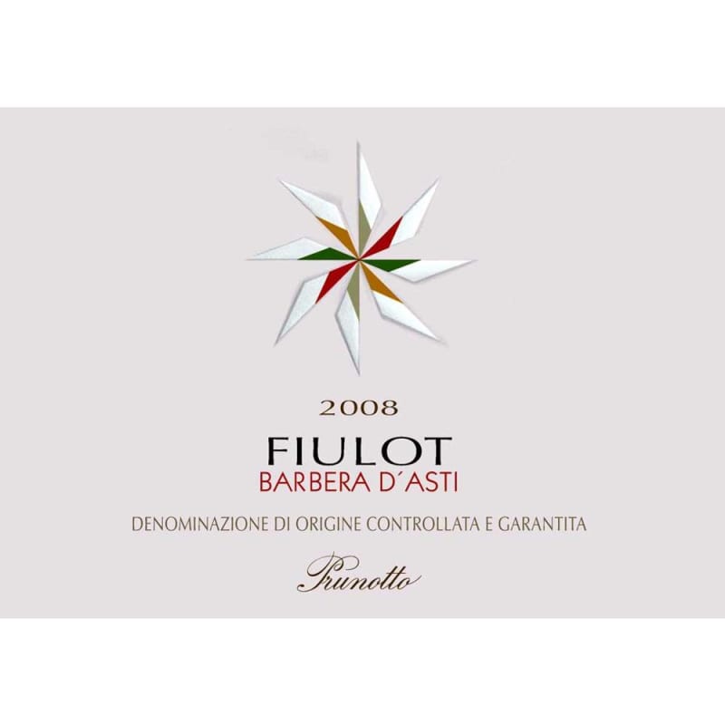 Prunotto Fiulot Barbera d'Asti 2008 Front Label