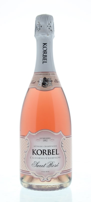 Korbel Sweet Rose Front Bottle Shot