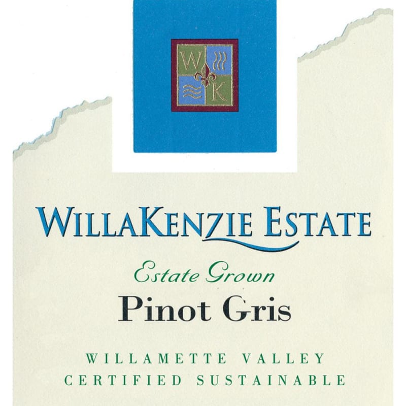 WillaKenzie Estate Pinot Gris 2009 Front Label