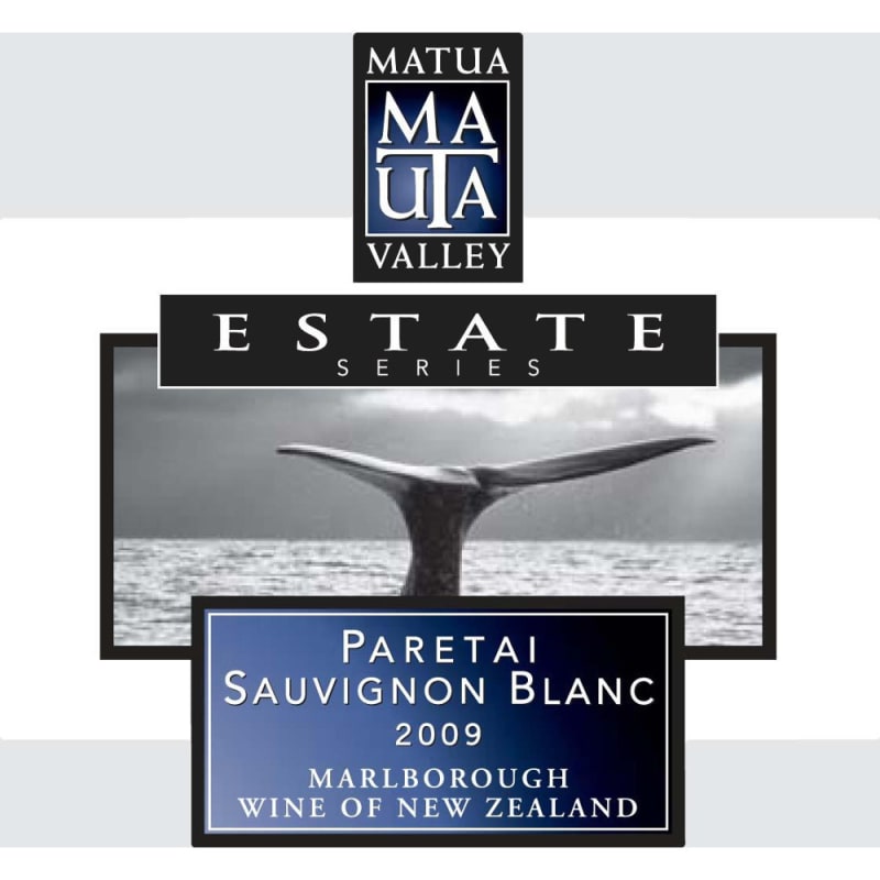 Matua Paretai Sauvignon Blanc 2009 Front Label