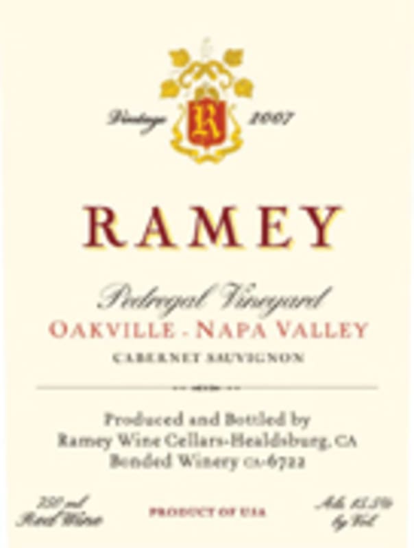 Ramey Pedregal Vineyard Cabernet Sauvignon 2007 Front Label
