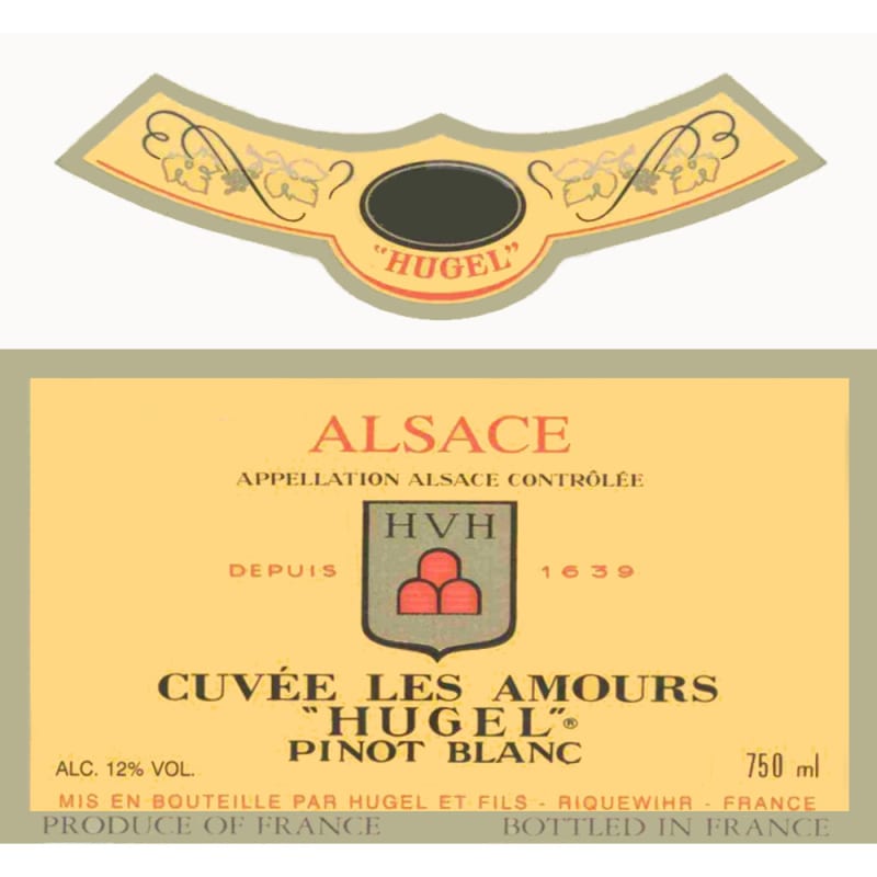 Hugel Cuvee Les Amours Pinot Blanc 2008 Front Label