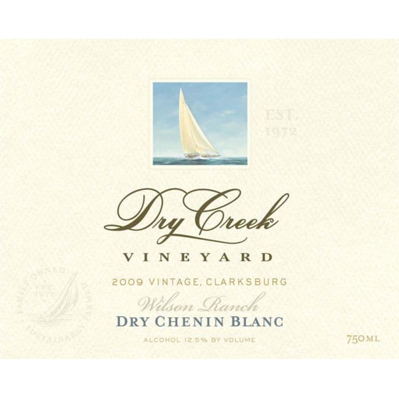 Dry Creek Vineyard Dry Chenin Blanc 2009 Front Label