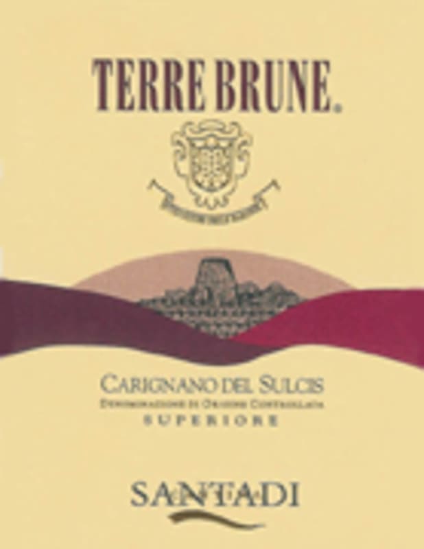 Santadi Carignano del Sulcis Terre Brune 2005 Front Label