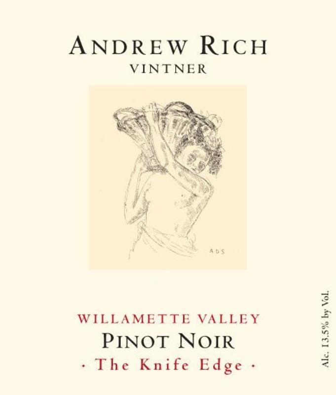 Andrew Rich The Knife Edge Pinot Noir 2009 Front Label