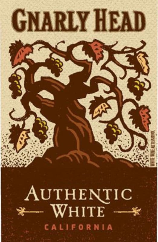 Gnarly Head Authentic White 2012 Front Label