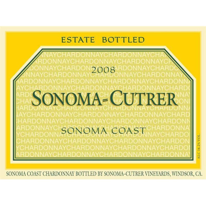 Sonoma-Cutrer Sonoma Coast Chardonnay 2008 Front Label