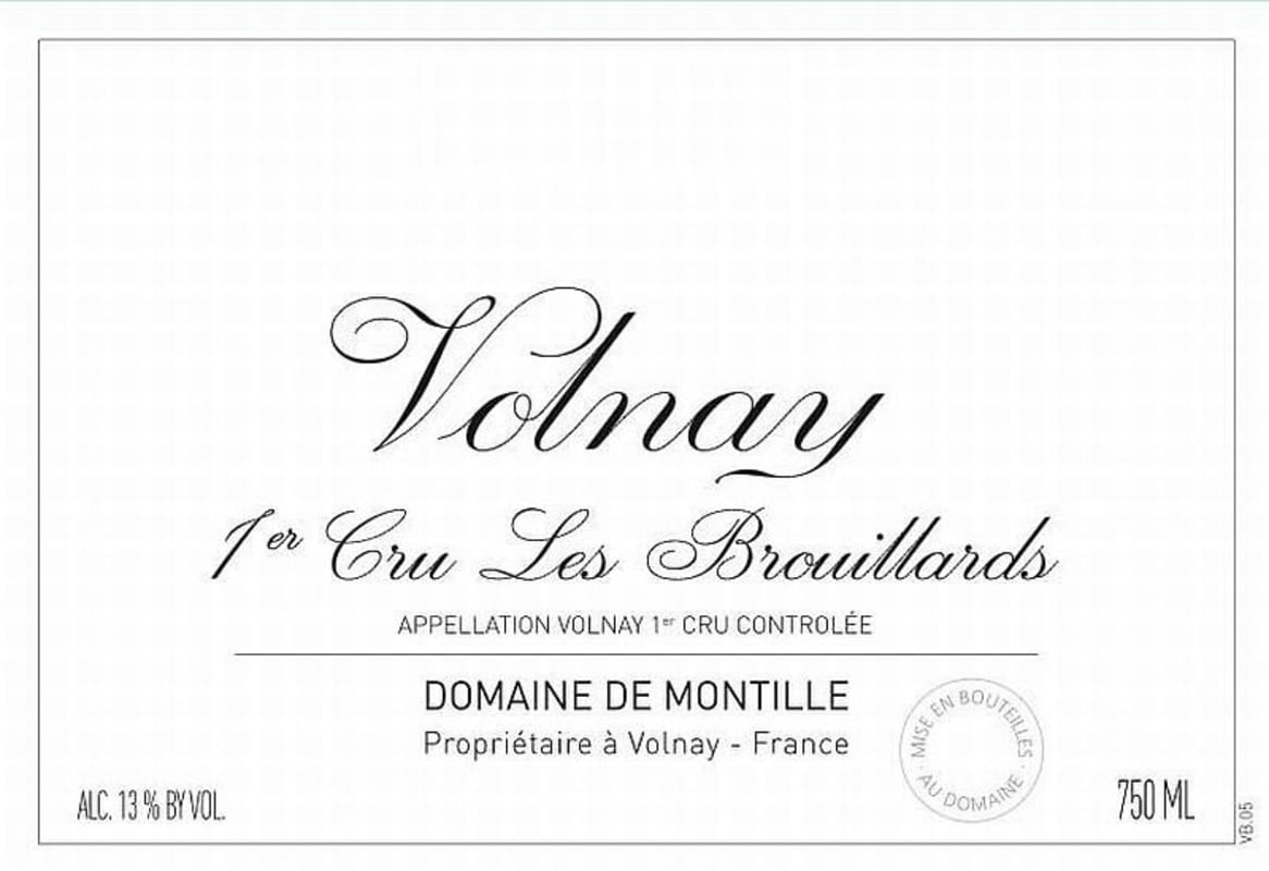 Domaine de Montille Volnay Les Brouillards Premier Cru 2006 Front Label