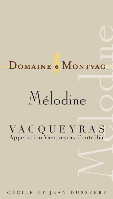 Domaine de Montvac Vacqueyras Melodine Blanc 2012 Front Label