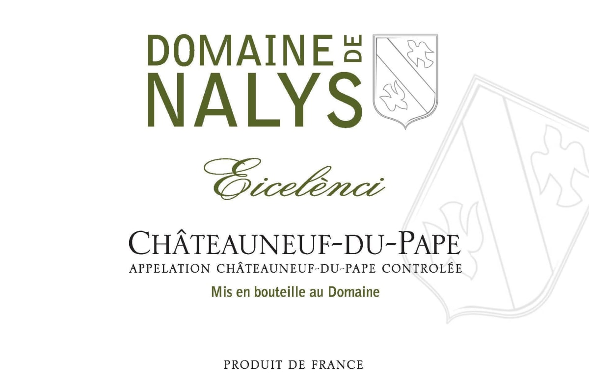 Domaine de Nalys Chateauneuf-du-Pape Eicelenci 2012 Front Label