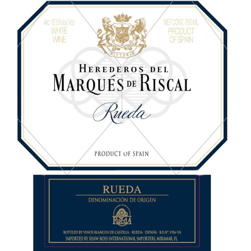 Marques de Riscal Rueda Verdejo 2008 Front Label