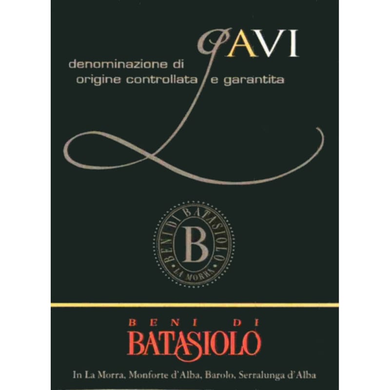 Beni di Batasiolo Gavi 2008 Front Label
