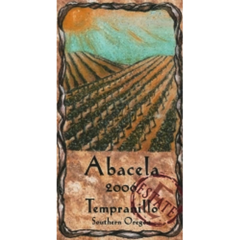 Abacela Estate Tempranillo 2006 Front Label