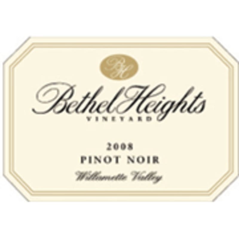 Bethel Heights Willamette Valley Pinot Noir 2008 Front Label