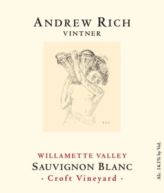 Andrew Rich Croft Vineyard Sauvignon Blanc 2012 Front Label