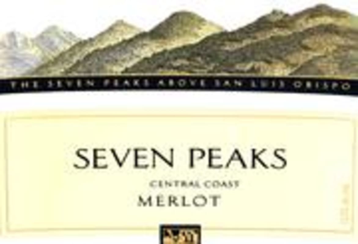 Seven Peaks Merlot 1998 Front Label