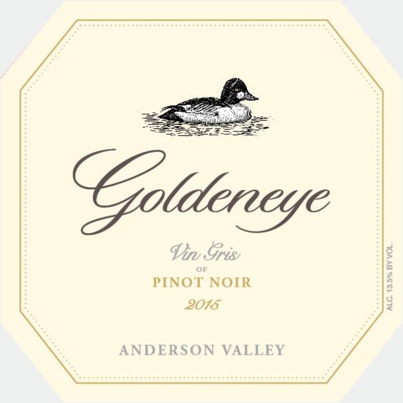 Goldeneye Vin Gris of Pinot Noir 2015 Front Label